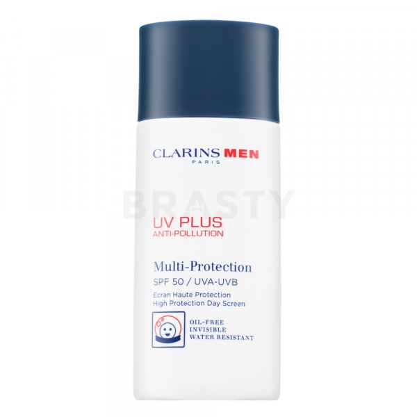 Clarins Men UV Plus Anti-Pollution Multi-Protection SPF50 napozókrém férfiaknak 50 ml
