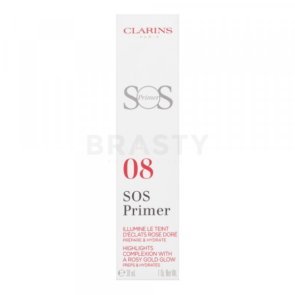 Clarins SOS Primer podkladová báze proti nedokonalostem pleti 08 Rosy Gold Pearls 30 ml