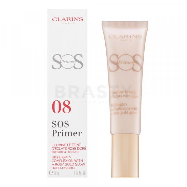 Clarins SOS Primer podkladová báze proti nedokonalostem pleti 08 Rosy Gold Pearls 30 ml