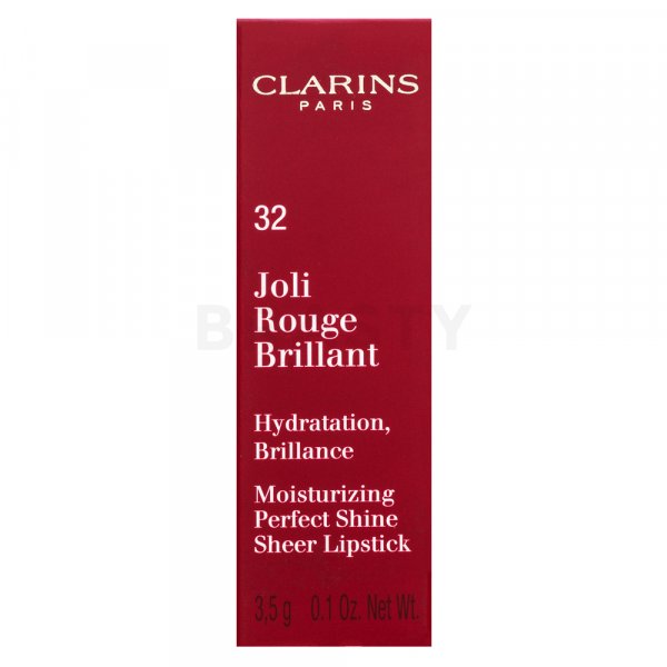 Clarins Joli Rouge Brillant vyživující rtěnka s perleťovým leskem 32 Pink Cranberry 3,5 g