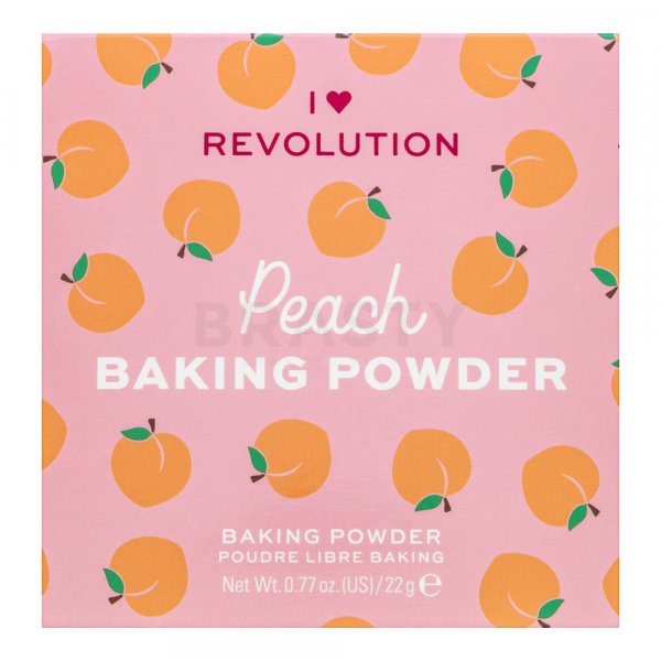 I Heart Revolution Baking Powder púder pre zjednotenú a rozjasnenú pleť Peach 22 g