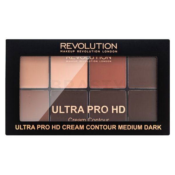 Makeup Revolution Pro HD Cream Contour Palette - Medium Dark multifunkciós arc paletta 20 g