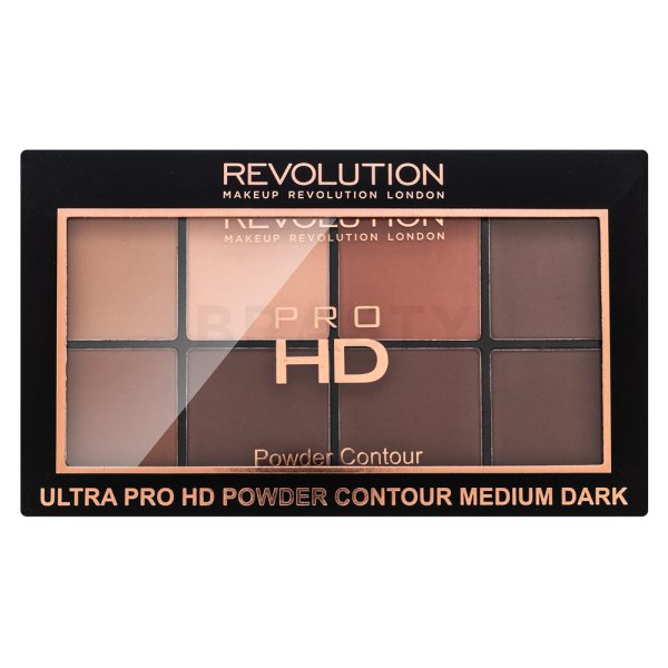 Makeup Revolution Pro HD Powder Contour Palette - Medium Dark paleta pentru fata multifunctionala 20 g