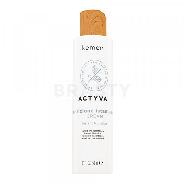 Kemon Actyva Nutrizione Instantanea Cream Cuidado de enjuague Para la regeneración, nutrición y protección del cabello 150 ml
