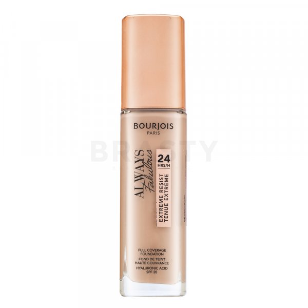 Bourjois Always Fabulous 24HRS Extreme Resist Foundation maquillaje líquido para unificar el tono de la piel 110 Light Vanilla 30 ml