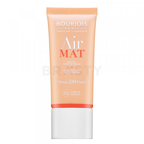 Bourjois Air Mat 24H Undetectable Matte Finish - 02 Vanilla Flüssiges Make Up für einen matten Effekt 30 ml