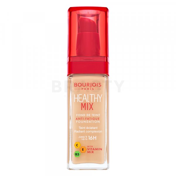Bourjois Healthy Mix Anti-Fatigue Foundation - 051 Vanille Light Flüssiges Make Up für eine einheitliche und aufgehellte Gesichtshaut 30 ml