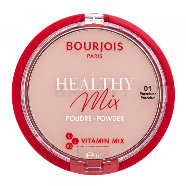 Bourjois Healthy Mix Powder - 01 Porcelain pudr pro sjednocenou a rozjasněnou pleť 10 g