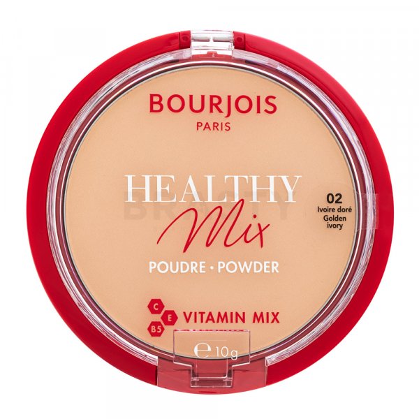Bourjois Healthy Mix Powder - 02 Golden Ivory pudr pro sjednocenou a rozjasněnou pleť 10 g