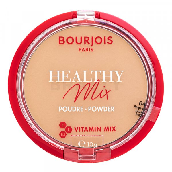 Bourjois Healthy Mix Powder - 04 Golden Beige pudr pro sjednocenou a rozjasněnou pleť 10 g