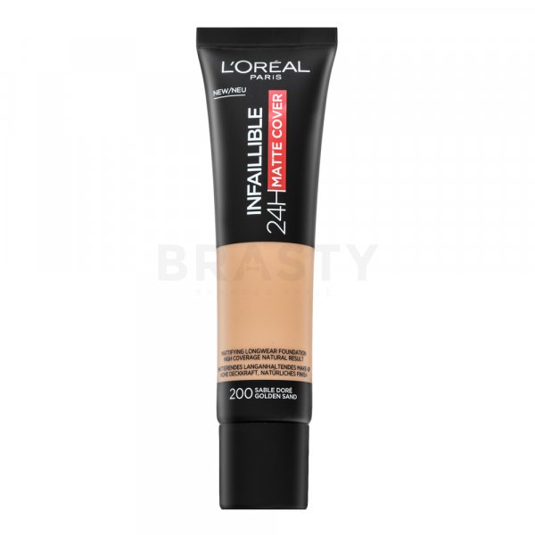 L´Oréal Paris Infaillible 24H Matte Cover 200 Golden Sand langhoudende make-up voor een mat effect 30 ml