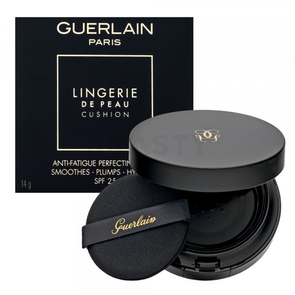 Guerlain Lingerie De Peau Cushion dlhotrvajúci make-up pre zjednotenú a rozjasnenú pleť 02N Light 14 g