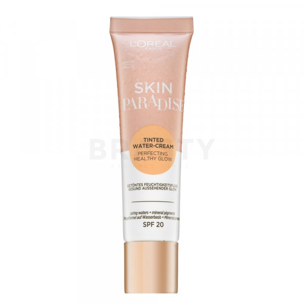 L´Oréal Paris Skin Paradise SPF20 Tinted Water-Cream 01 Light tónujúce a hydratačné emulzie pre zjednotenú a rozjasnenú pleť 30 ml