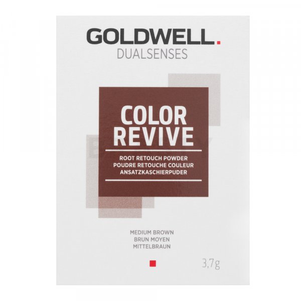 Goldwell Dualsenses Color Revive Root Retouch Powder correttore per ricrescita e capelli grigi per capelli castani Medium Brown 3,7 g