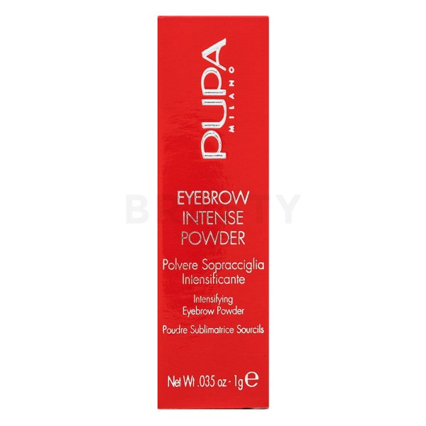 Pupa Eyebrow Intense Powder 004 Extra Dark polvere per sopracciglia 1 g