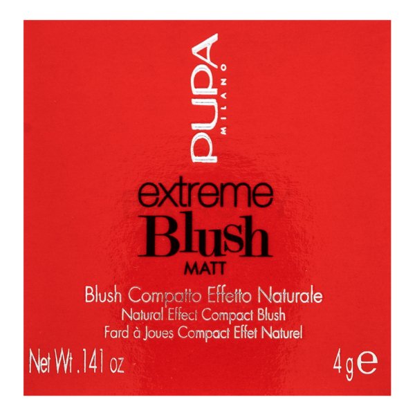 Pupa Extreme Blush Matt Rose Brown 005 pudrová tvářenka pro matný efekt 4 g