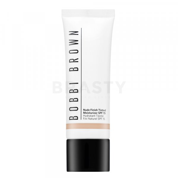 Bobbi Brown Nude Finish Tinted Moisturizer SPF15 tekutý make-up pro sjednocenou a rozjasněnou pleť Porcelain 50 ml