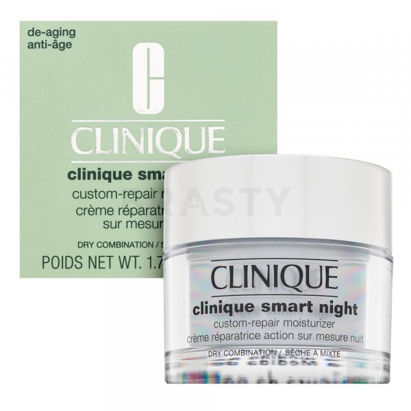 Clinique Clinique Smart Night Custom-Repair Moisturizer Dry/Combination krem na noc o działaniu nawilżającym 50 ml
