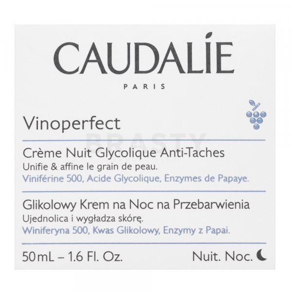 Caudalie Vinoperfect Dark Spot Glycolic Night Cream noční krém proti pigmentovým skvrnám 50 ml