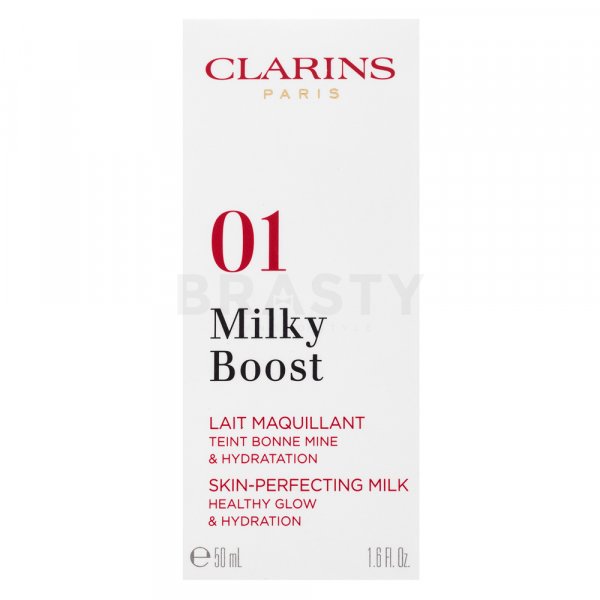 Clarins Milky Boost Foundation tónující a hydratační emulze pro sjednocenou a rozjasněnou pleť 01 Cream 50 ml