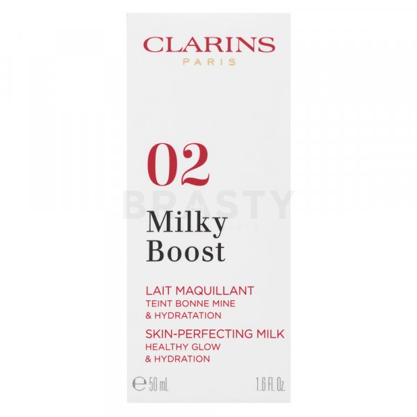 Clarins Milky Boost Foundation tónující a hydratační emulze pro sjednocenou a rozjasněnou pleť 02 Nude 50 ml