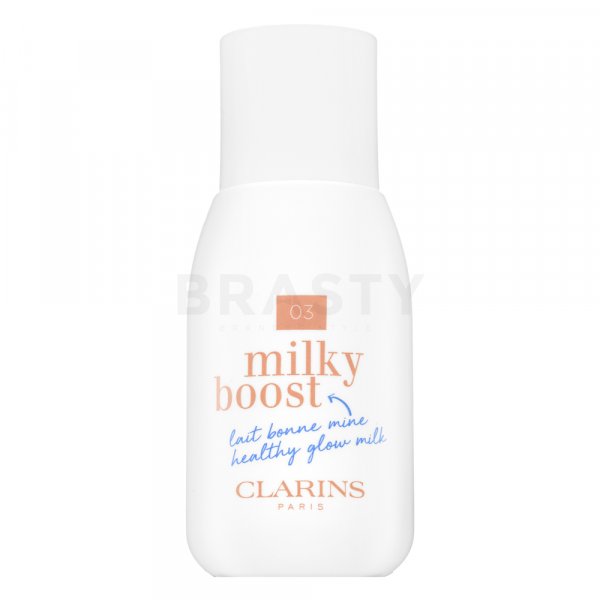 Clarins Milky Boost Foundation tonifiërende en hydraterende emulsie voor een uniforme en stralende teint 03 Cashew 50 ml