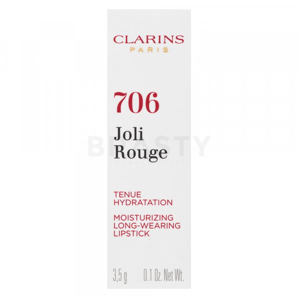 Clarins Joli Rouge 706 Fig dlouhotrvající rtěnka s hydratačním účinkem 3,5 g