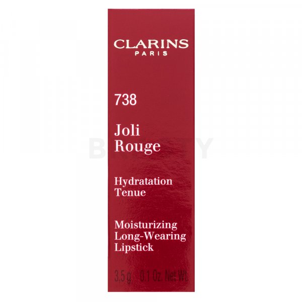 Clarins Joli Rouge dlhotrvajúci rúž s hydratačným účinkom 738 Royal Plum 3,5 g