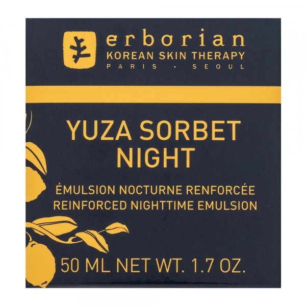 Erborian Yuza Sorbet Night Reinforced Nighttime Emulsion crema de noapte cu efect de hidratare 50 ml