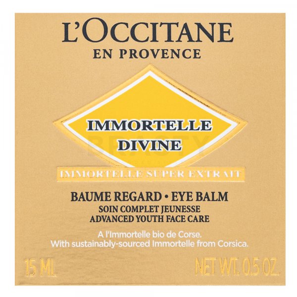 L'Occitane Immortelle Divine Eye Balm krem pod oczy wypełniacz głębokich zmarszczek 15 ml