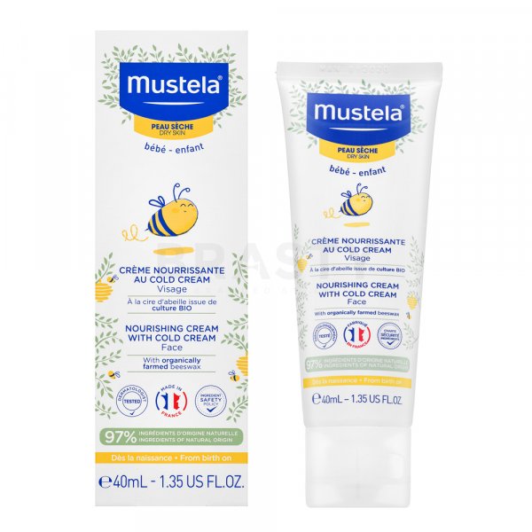 Mustela Bébé Nourishing Cream With Cold Cream vochtinbrengende en beschermende vloeistof voor kinderen 40 ml