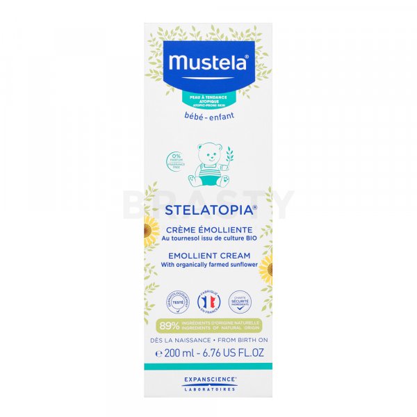Mustela Bébé Stelatopia Emollient Cream nyugtató emulzió száraz atópiás bőrre 200 ml