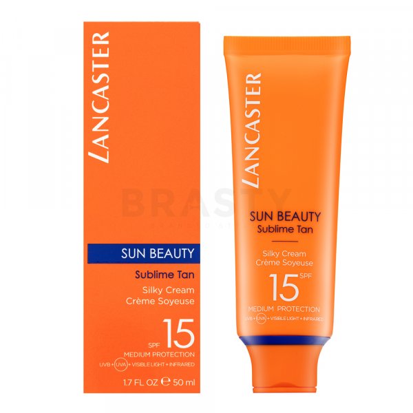 Lancaster Sun Beauty Sublime Tan Silky Cream SPF15 krém na opalování na obličej 50 ml