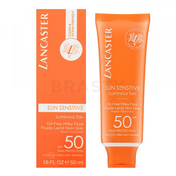 Lancaster Sun Sensitive Oil-free Milk SPF50 Bräunungsmilch für Gesicht 50 ml
