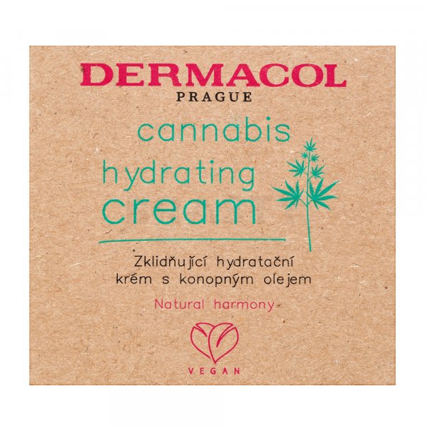 Dermacol Cannabis Hydrating Cream vochtinbrengende crème om de huid te kalmeren 50 ml
