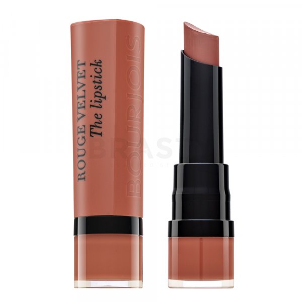 Bourjois Rouge Velvet The Lipstick 01 Hey Nude! langanhaltender Lippenstift für einen matten Effekt 2,4 g