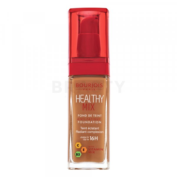 Bourjois Healthy Mix Anti-Fatigue Foundation - 058 Caramel Flüssiges Make Up für eine einheitliche und aufgehellte Gesichtshaut 30 ml
