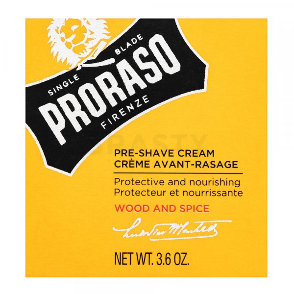 Proraso Wood And Spice Pre-Shave Cream cremă pentru bărbierit pentru bărbati 100 ml