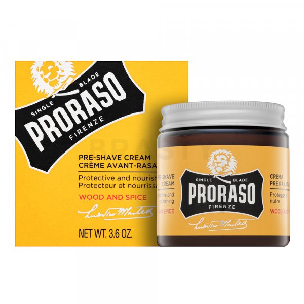 Proraso Wood And Spice Pre-Shave Cream крем за бръснене за мъже 100 ml