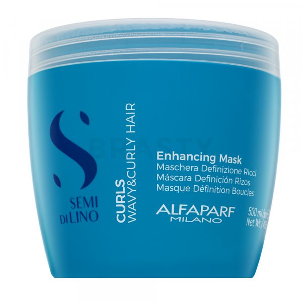 Alfaparf Milano Semi Di Lino Curls Enhancing Mask maschera nutriente Per la lucentezza dei capelli mossi e ricci 500 ml
