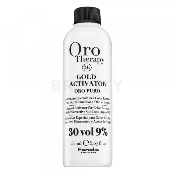 Fanola Oro Therapy 24k Gold Activator Oro Puro emulsie activatoare pentru toate tipurile de păr 9% 30 Vol. 150 ml