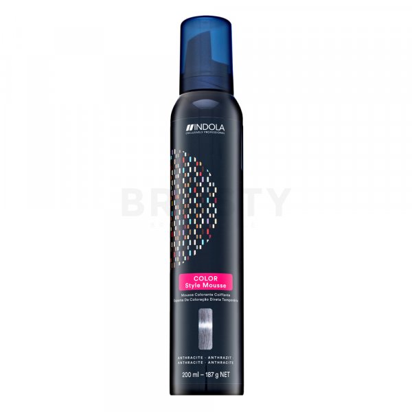 Indola Color Style Mousse spuma de vopsire semipermanentă a părului Anthracite 200 ml