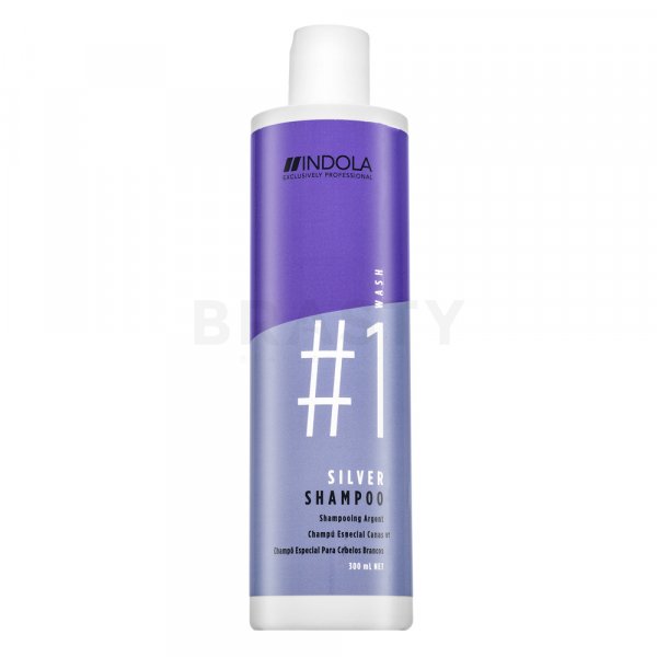 Indola Innova Color Silver Shampoo neutralizáló sampon platinaszőke és ősz hajra 300 ml