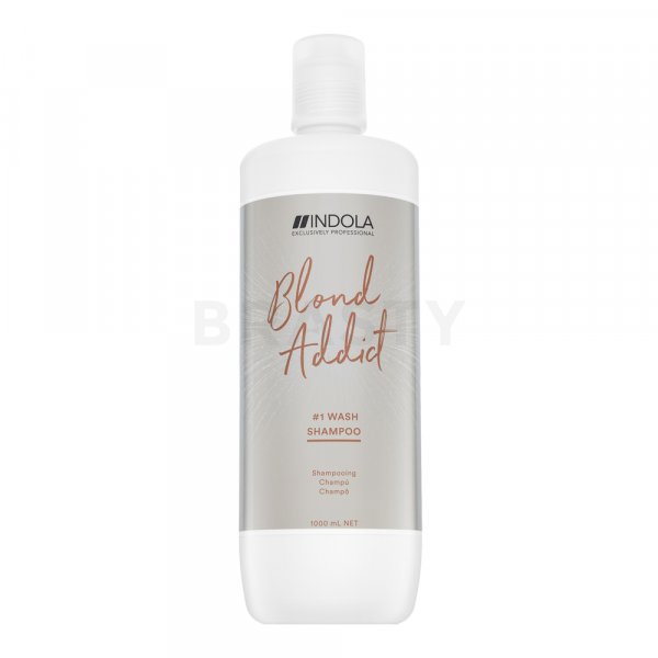 Indola Blond Addict 1 Wash Shampoo čisticí šampon pro blond vlasy 1000 ml