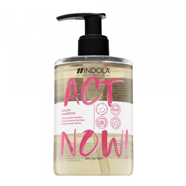 Indola Act Now! Color Shampoo Champú nutritivo Para cabellos teñidos 300 ml