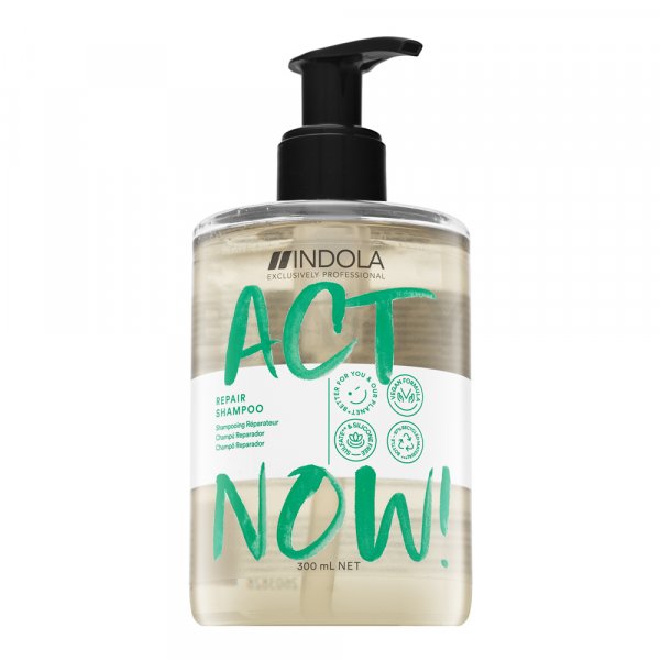 Indola Act Now! Repair Shampoo tápláló sampon sérült hajra 300 ml