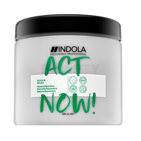 Indola Act Now! Repair Mask Mascarilla capilar nutritiva Para cabello dañado 650 ml