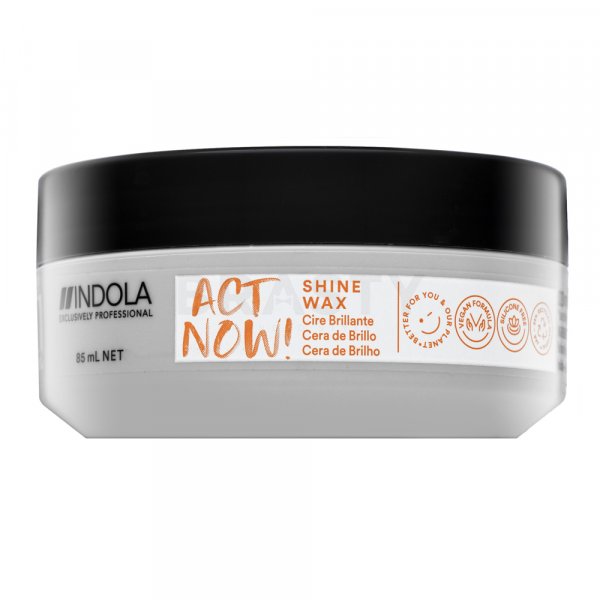 Indola Act Now! Shine Wax hair shaping wax for hold and shining hair 85 ml
