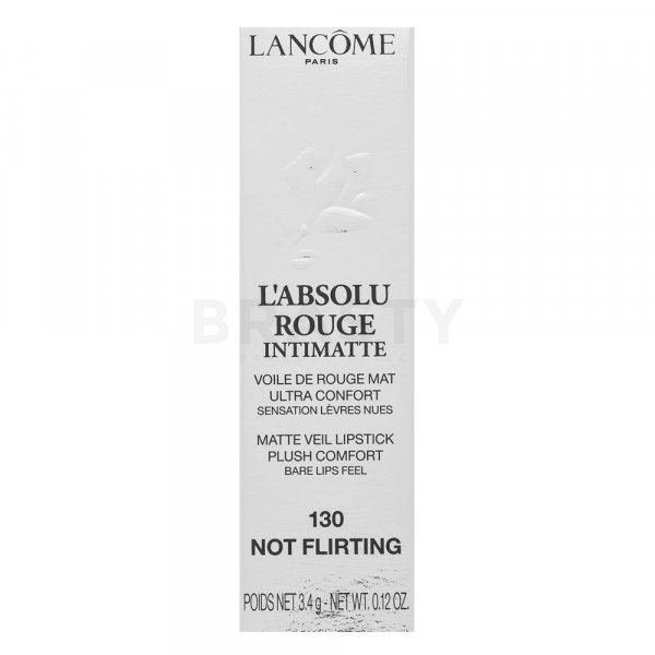 Lancôme L'ABSOLU ROUGE Intimatte 130 Not Flirting ruj cu efect matifiant 3,4 g