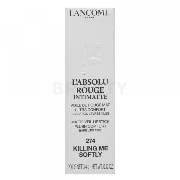 Lancôme L'ABSOLU ROUGE Intimatte 274 Killing Me Softly rtěnka s matujícím účinkem 3,4 g